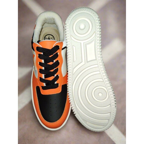 Women's Orange and Black Sneakers - size 10 - Picture 6 of 6